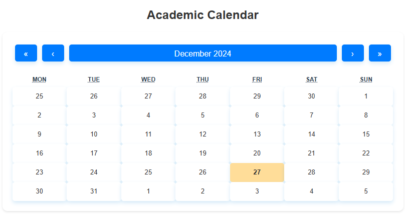 Calendar